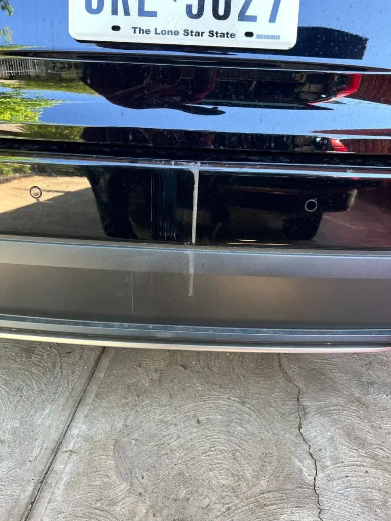car with scratch